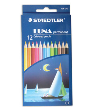 LUNA COLOUR PENCIL 12FL (PERMANENT)